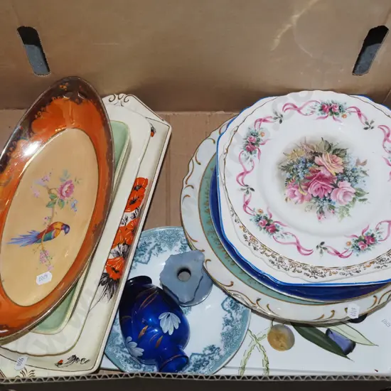 box; trays, plates, vases