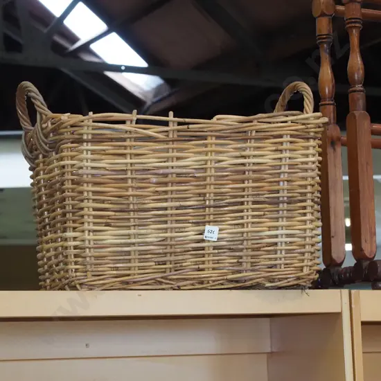 cane wood basket H320