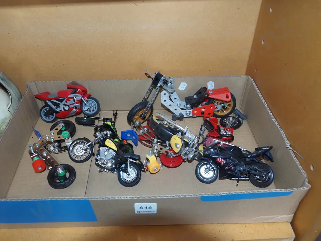box of toy motorcycles Image 1++
