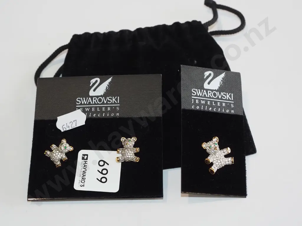 Swarovski - teddy bears earrings etc Image 1++