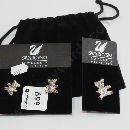 Swarovski - teddy bears earrings etc