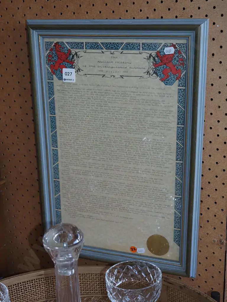 framed History of the Dunlops Image 1++