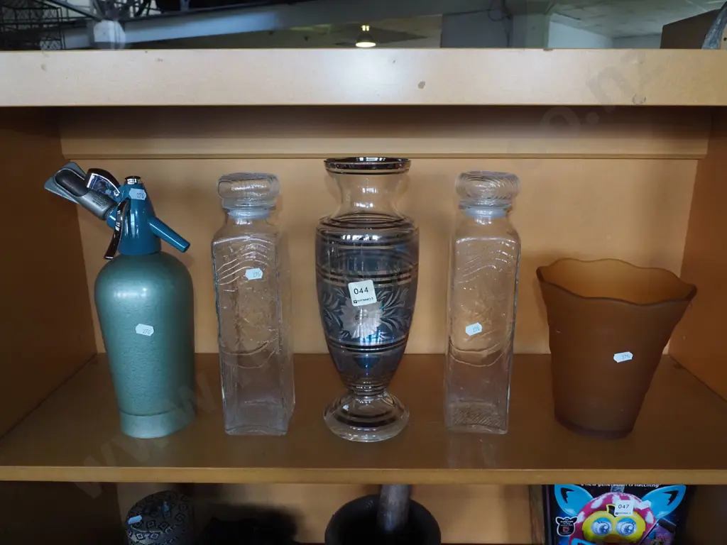 soda syphon, lidded canister vases H200 Image 1++