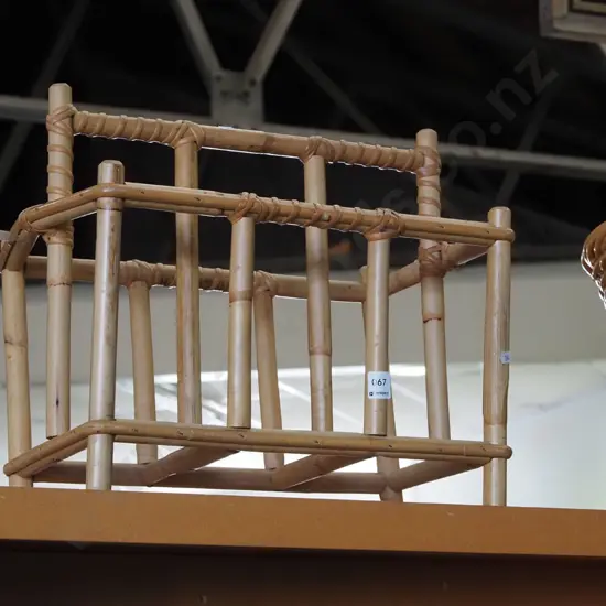 bamboo magazine rack