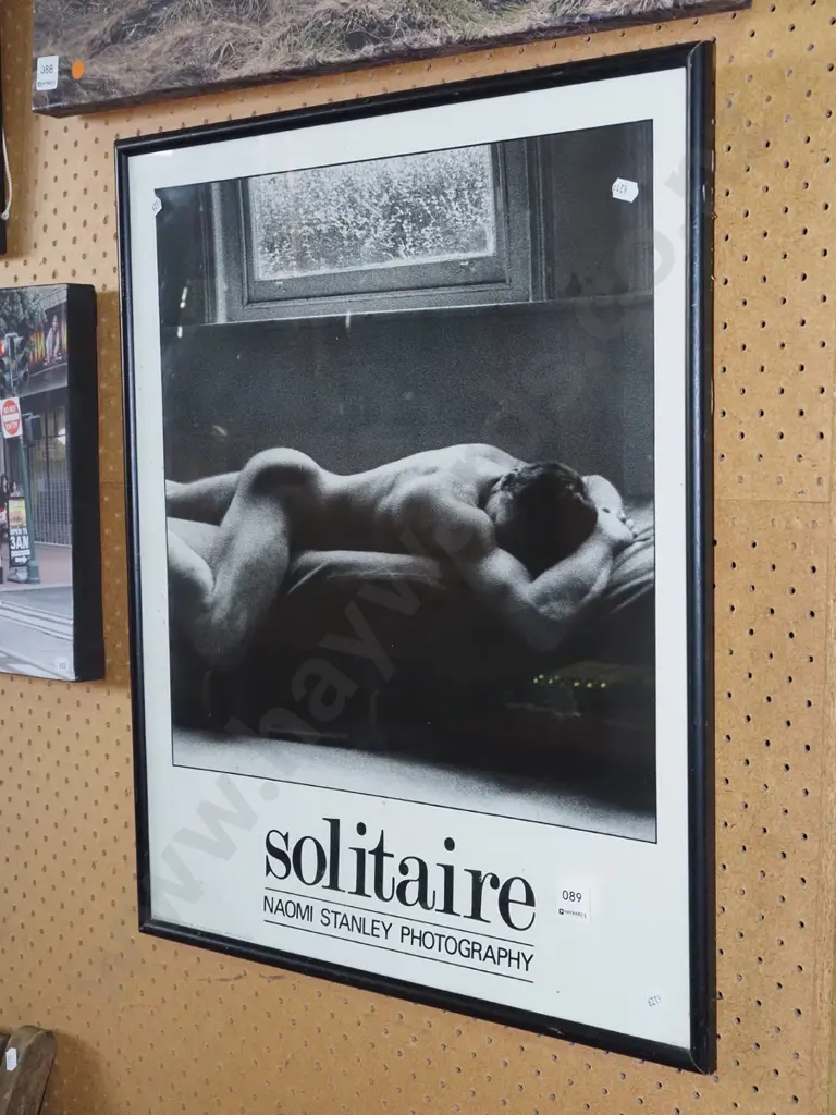 framed photo poster print - sleeping male nude Image 1++