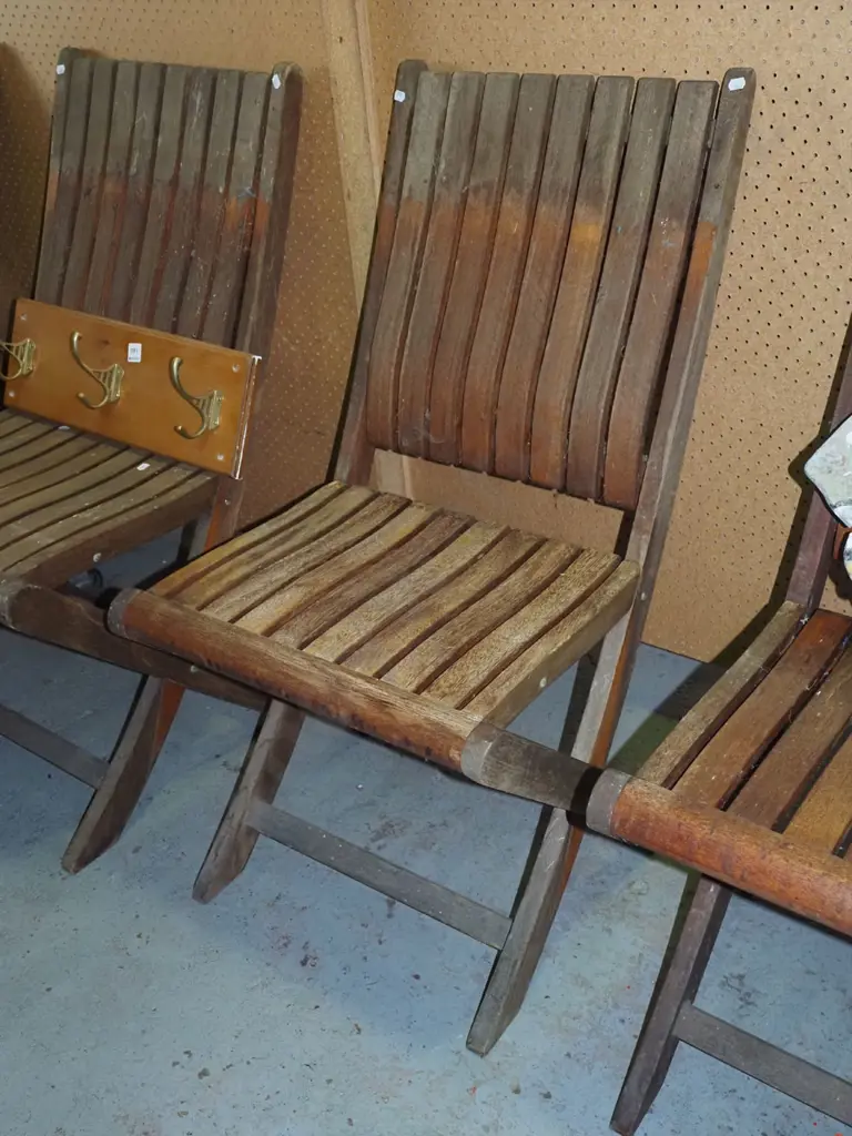 6x hardwood outdoor chairs Image 1++