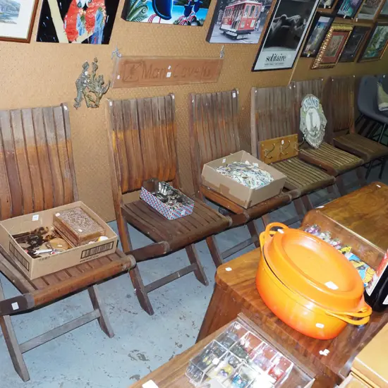 6x hardwood outdoor chairs