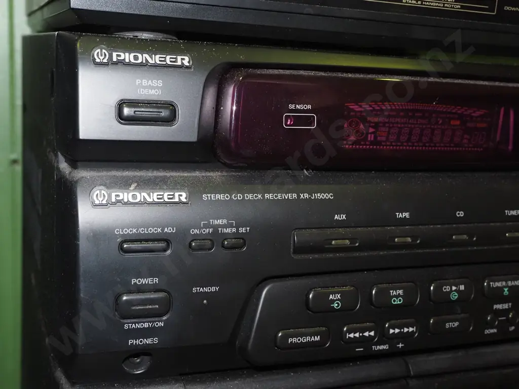 Pioneer stereo system, CD player, twin cassette, turntable -no speakers Image 1++