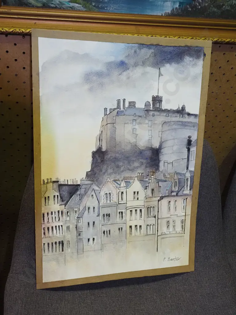 P Baxter watercolour - Edinburgh Image 1++