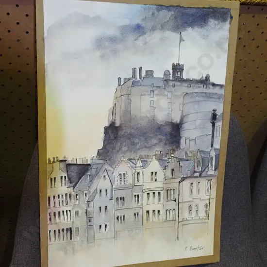 P Baxter watercolour - Edinburgh