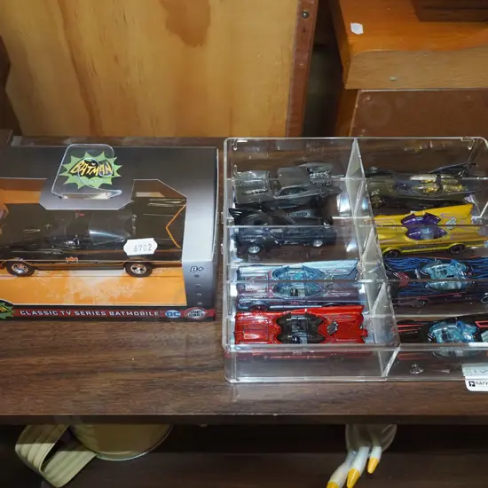 various Batman vehicles