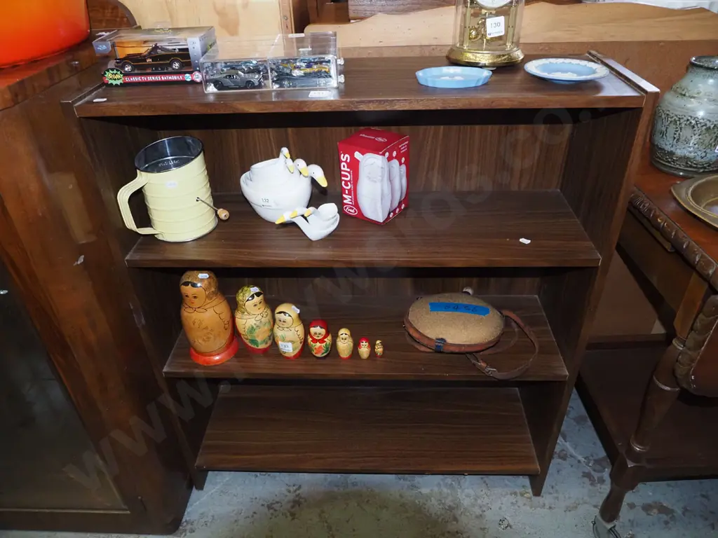 mdf faux wood bookcase H900 W785 D240 Image 1++