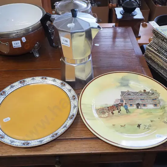 stove top espresso maker, 2x plates