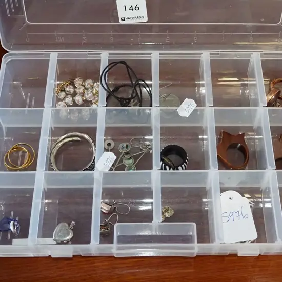 tray of costume jewellery