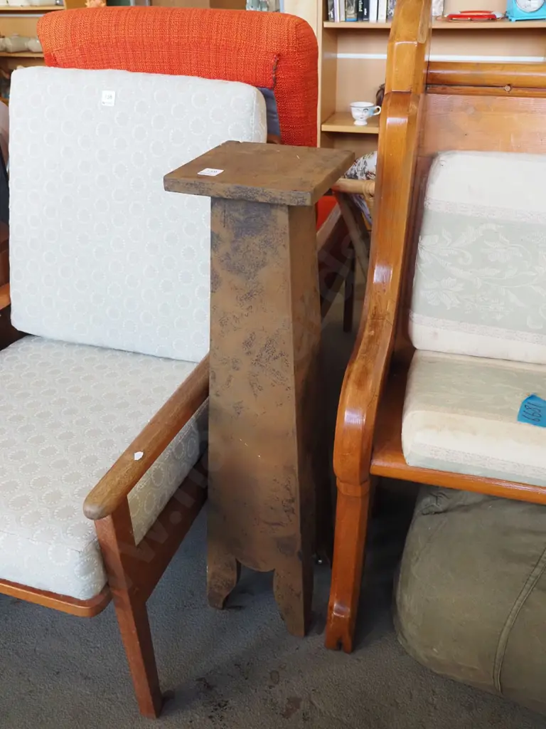 painted wooden jardiniere stand H825 Image 1++