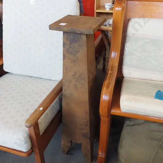 painted wooden jardiniere stand H825