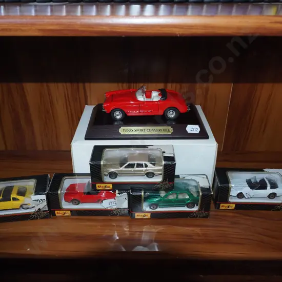 various boxed model vehicles