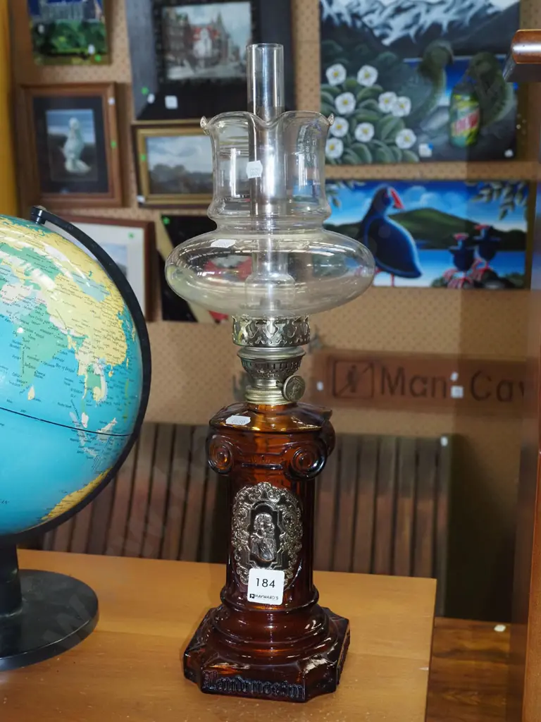 reproduction glass kerosene lantern H450 Image 1++