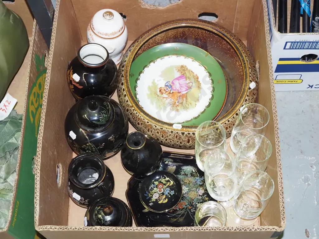 etched champagne flutes, Limoges plates etc Image 1++