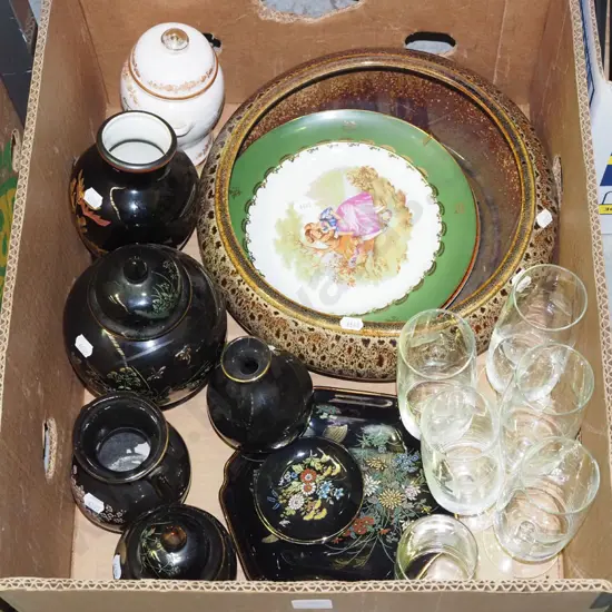 etched champagne flutes, Limoges plates etc