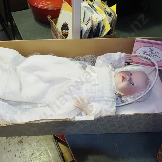 Franklin Mint porcelain doll in original box