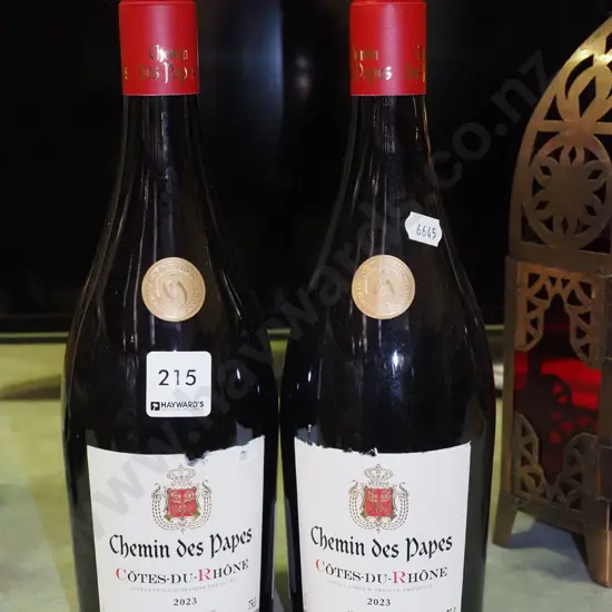 2x bottles of French red wine 2023
