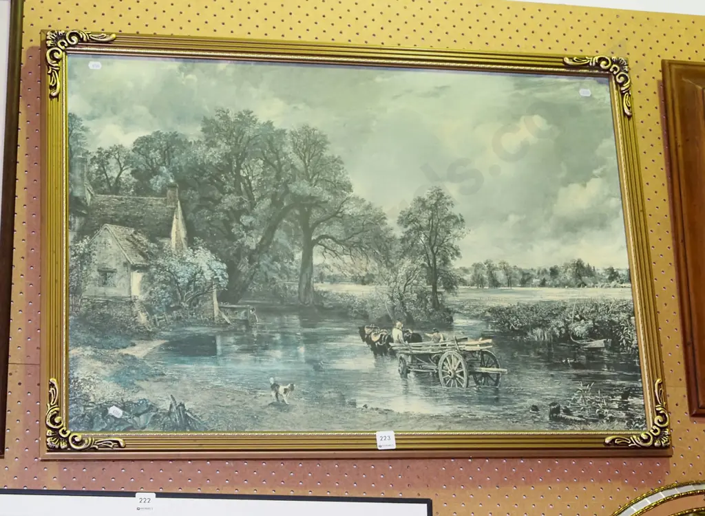 framed Constable print  Image 1++