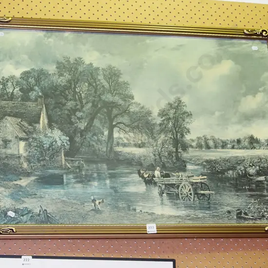 framed Constable print 