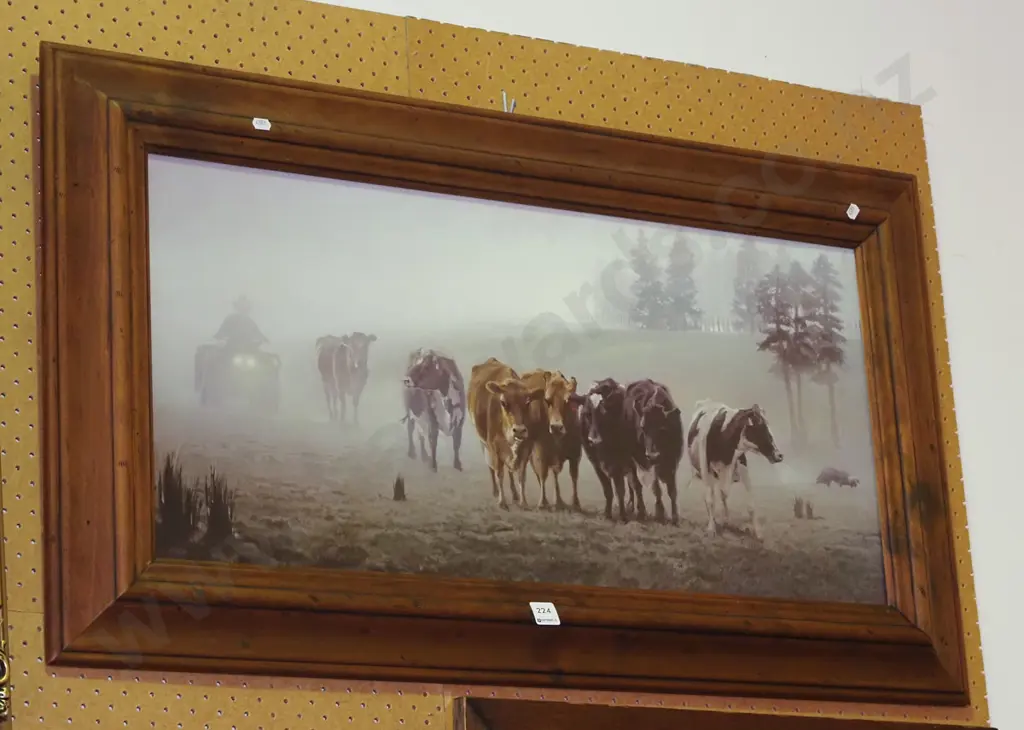 framed print - herding cows Image 1++