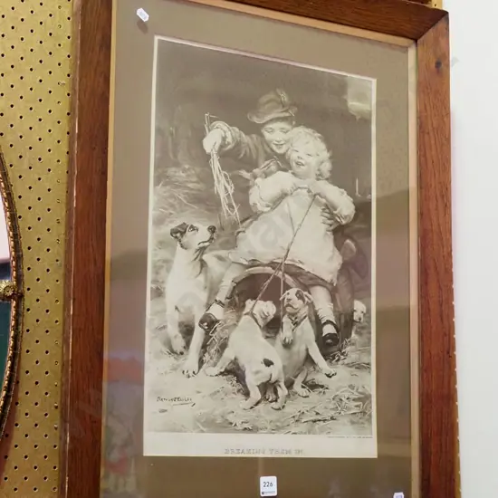 framed print - Breaking Them In