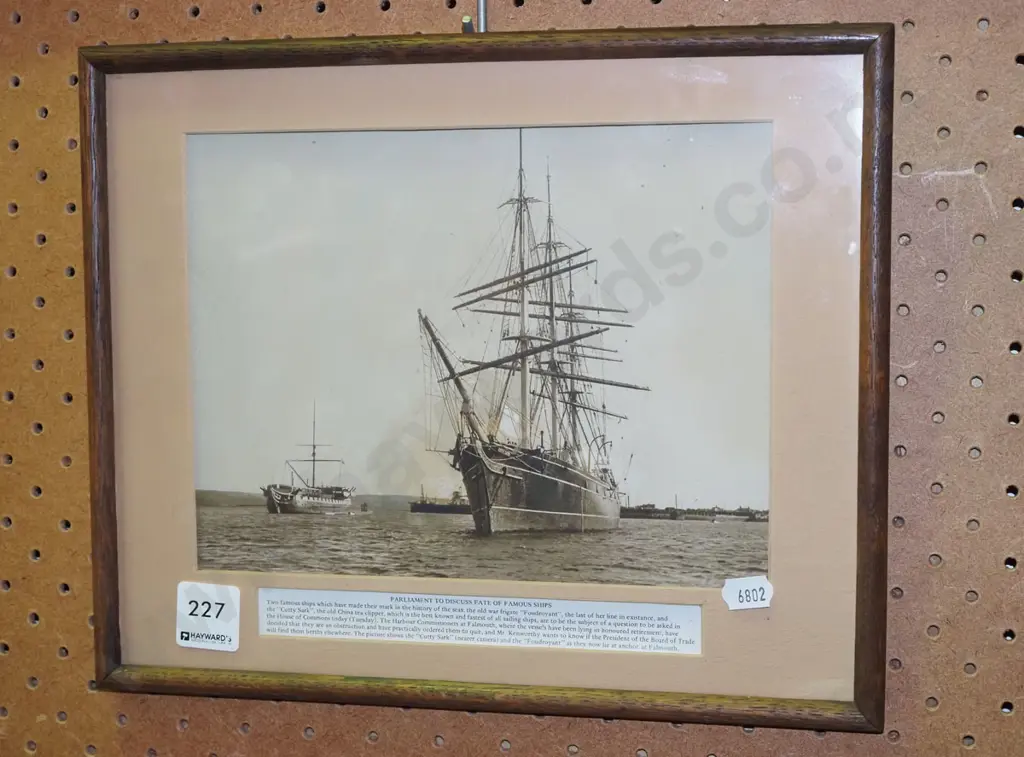 framed print - Cutty Sark - some damage Image 1++