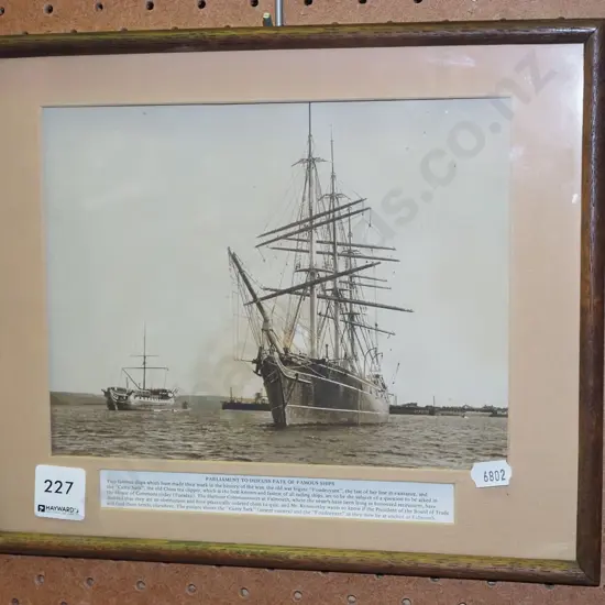 framed print - Cutty Sark - some damage