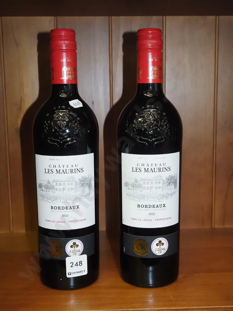 2x bottles of French bordeaux 2022 Image 1++
