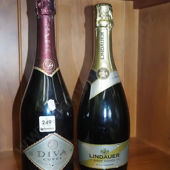 2x bottles of bubbly wine