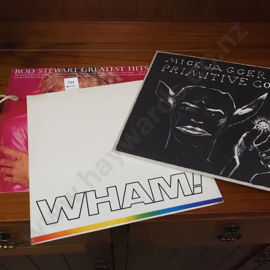 LPs; Mick Jagger, Wham, Rod Stewart