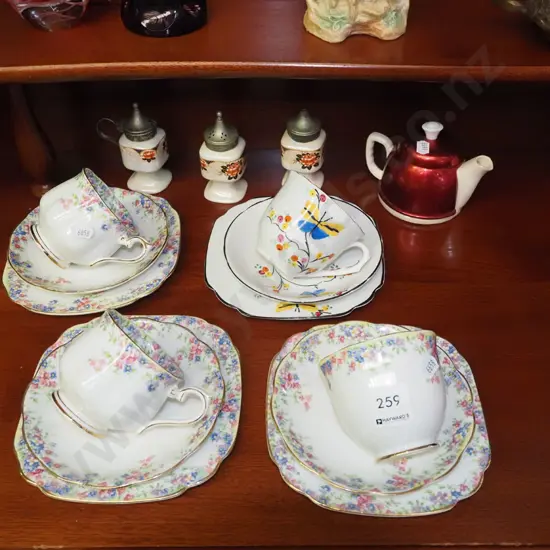 4x trios, tiny teapot etc