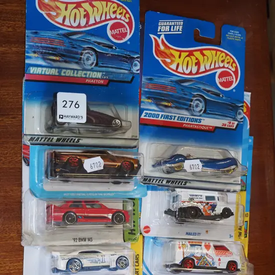 7x carded Hotwheels vehicles