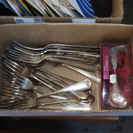 box; cutlery