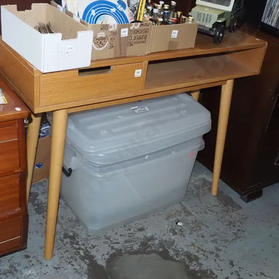 mdf faux wood veneer contemporary hall table H780 W1000 D300