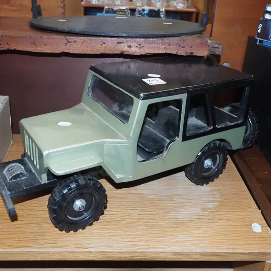 homemade wooden Land Rover L380