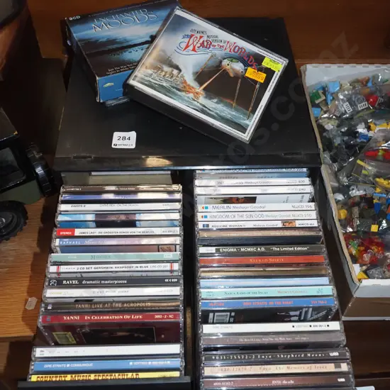 2 drawer CD container and CDs