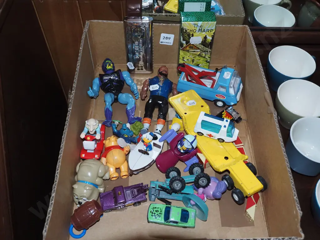 box of children's toys, Hohner harmonica Image 1++