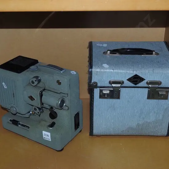 Eumig 8mm film projector and case