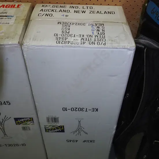 as new boxed illuminated tree