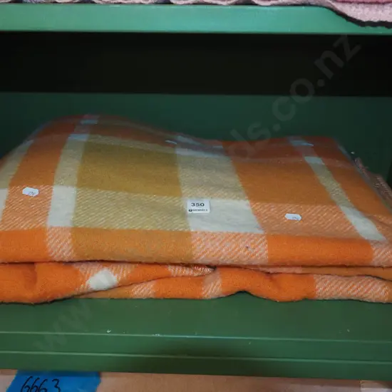 checked wollen blanket