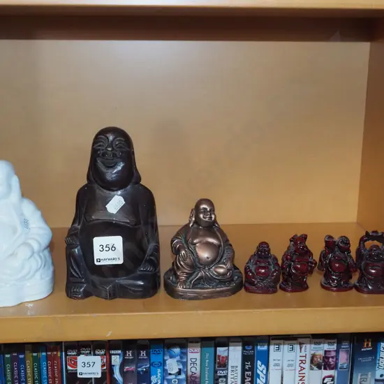 shelf of buddha figurines H150