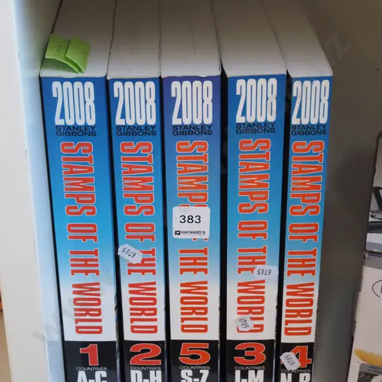 4x volumes of Stanley Gibbons 2008 stamps of the world