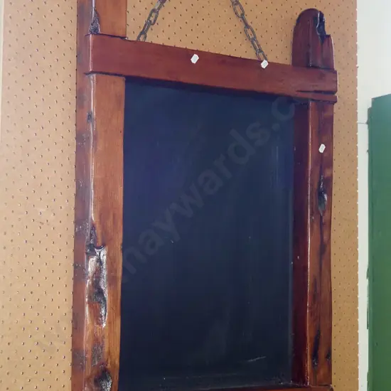 very rustic wooden framed blackboard H920 W700