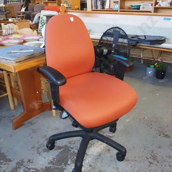 orange office chair