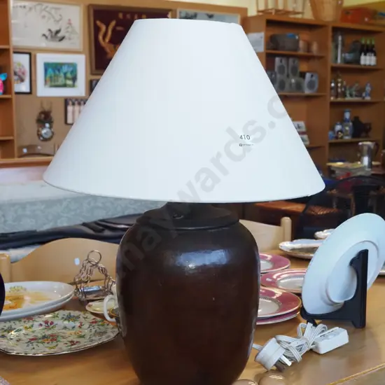 pottery based table lamp H550